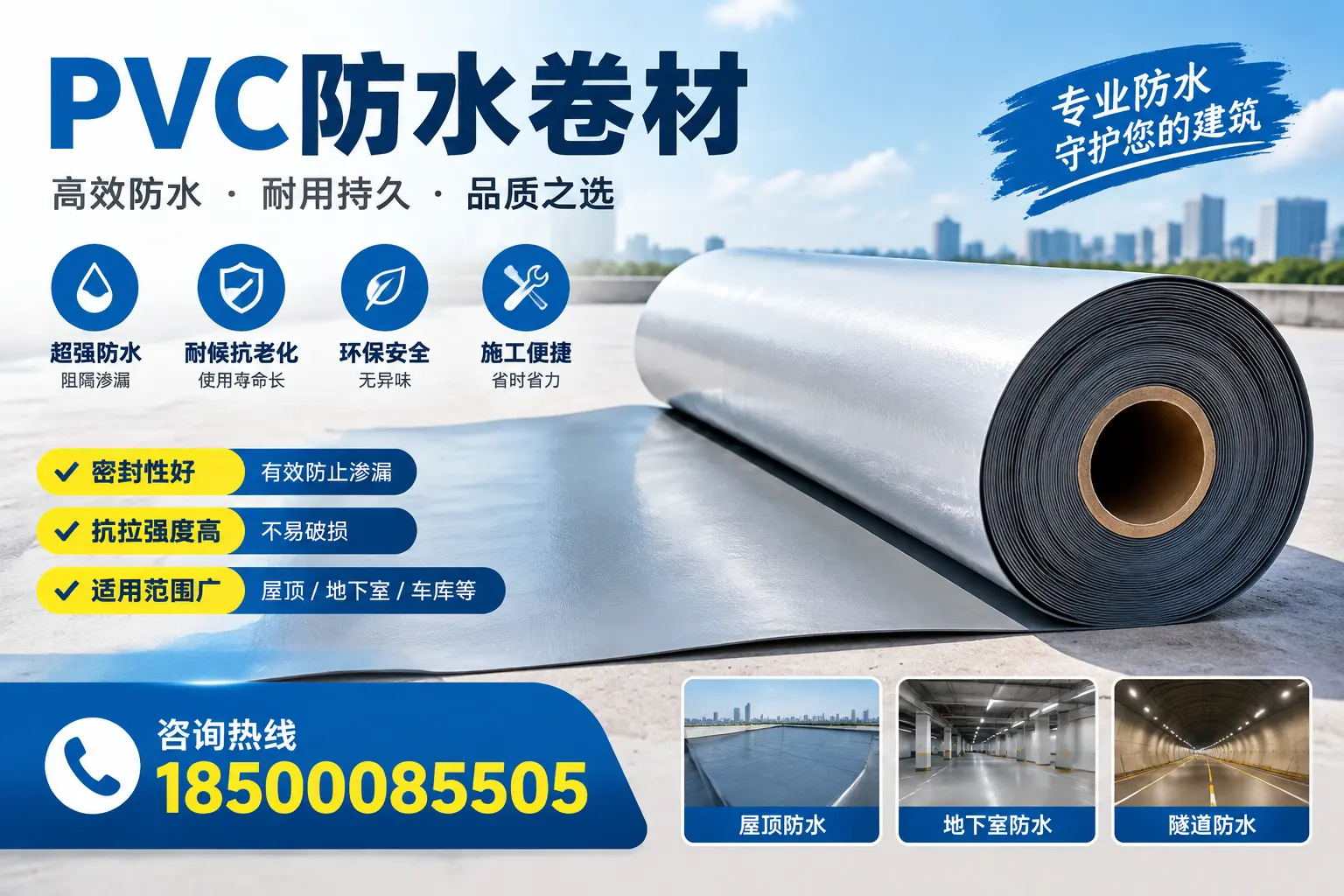 在淮南选择PVC防水卷材的五大关键因素，助您做出明智决策